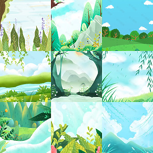 插畫背景